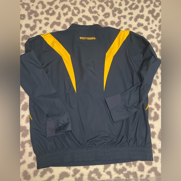 WVU Nike fitstorm gold and blue mens small pullover jacket. Excellent condition. - Picture 7 of 7